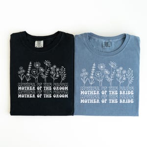 Mother of the Groom Gift, Comfort Colors Shirt, Mother of the Bride Shirt, Bridal Party Shirts, Custom Wedding Gift, Gift for Mom