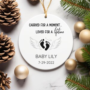 Miscarriage Ornament Infant Loss Baby Loss Ornament Memorial Sympathy Gift Baby Memorial Custom Stillbirth Keepsake Gift for Christmas