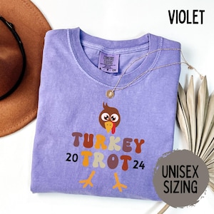 Trot Squad Fall Shirt Comfort Colors Shirts Thanksgiving Family Turkey Trot Tshirt Fun Run Thanksgiving Tee Gift for Mom