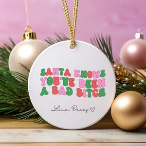 Adult Ornaments Funny Ornament Christmas White Elephant Gift Gag Funny Christmas Gift Ceramic Ornament Inappropriate Gift Sarcastic