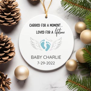 Miscarriage Ornament Infant Loss Baby Loss Ornament Memorial Sympathy Gift Baby Memorial Custom Stillbirth Keepsake Gift for Christmas