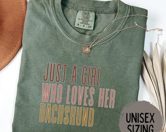 Dachshund Shirt, Doxie Mama Shirt, Wiener Dog Tee, Dachshund Lover Gift, Dog Mom Shirt, Pet Owner Gift, Weenie Mom Comfort Colors