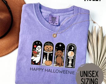 Dachshund Halloween Shirt Comfort Colors Dog Mom Shirts Funny Dachshund Mom Gift Doxie Tee Wiener Dog Tee Halloweenie Gift for Dog Mom