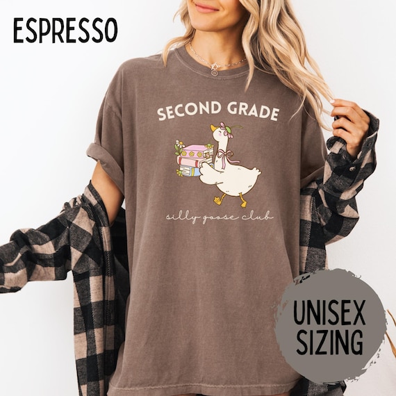Second Grade Shirt, Second Grade Goose Teacher Shirt, 2nd Grade Team Shirts, Back to School Silly Goose Tee, Teacher Appreciation Gift