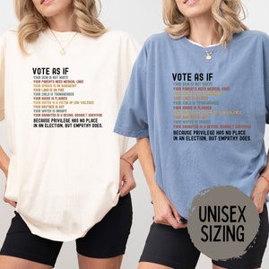 Vote Shirt, Comfort Colors, LGBTQ Rights, Proud Pride Tshirt, Roe V Wade Shirts, Human Rights Tee, Pro Choice, Equality Sweatshirt