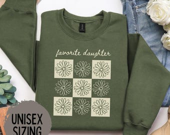 Daughter Shirt, Favorite Daughter Shirt, Funny Daughter Sweatshirt, Floral Daughter Tee, Best Daughter Gift, Custom Favorite Child Shirt