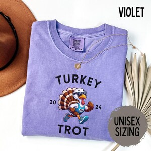 Trot Squad Fall Shirt Comfort Colors Shirts Thanksgiving Family Turkey Trot Tshirt Fun Run Thanksgiving Tee Gift for Mom