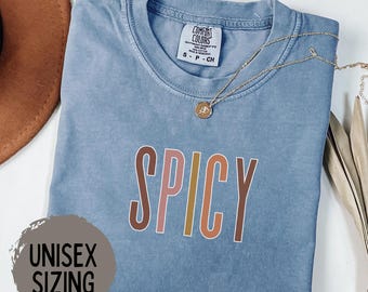 Spicy Shirt, Funny Shirts, Extra Spicy Tee, Sarcastic Sassy Shirt, Gift for Her, Spicy Crewneck Varsity, Cozy Tee