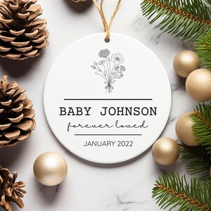 Miscarriage Ornament Infant Loss Baby Loss Ornament Memorial Sympathy Gift Baby Memorial Custom Stillbirth Keepsake Gift for Christmas