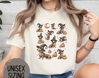 Dachshund Halloween Shirt Comfort Colors Dog Mom Shirts Dachshund Mom Gift Doxie Tee Wiener Dog Tee Halloweenie Gift for Dog Mom