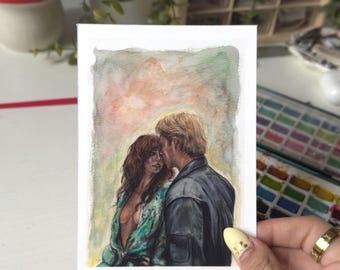 Allie och Dean konsttryck | Konst inspirerad utanför campus