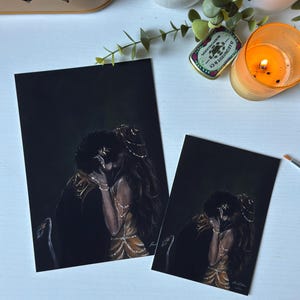 Jude and Cardan A5 Fantasy Art Print | Folk of the Air Inspired Art image 1