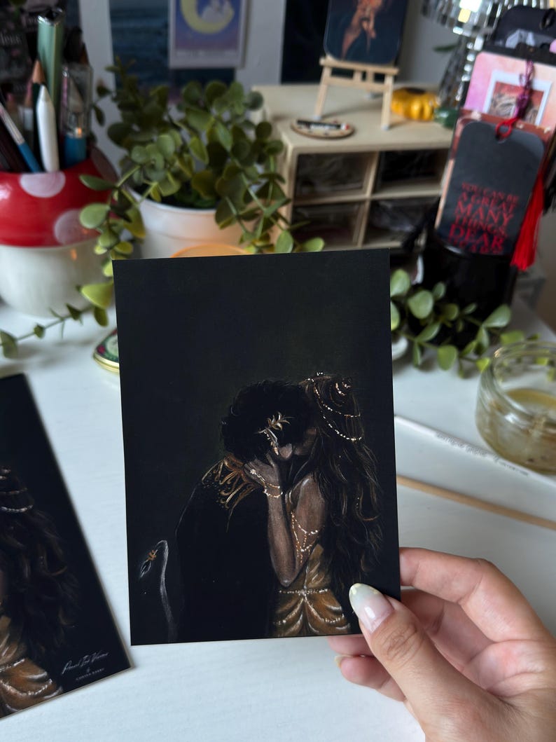 Jude and Cardan A5 Fantasy Art Print | Folk of the Air Inspired Art image 2
