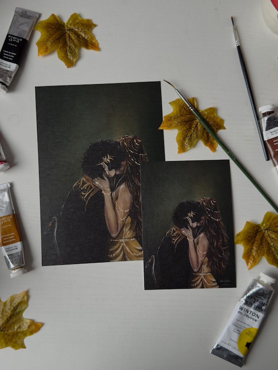 Jude and Cardan A5 Fantasy Art Print | Folk of the Air Inspired Art