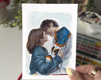 Grafika artystyczna Hannah i Garretta | Sztuka inspirowana poza kampusem