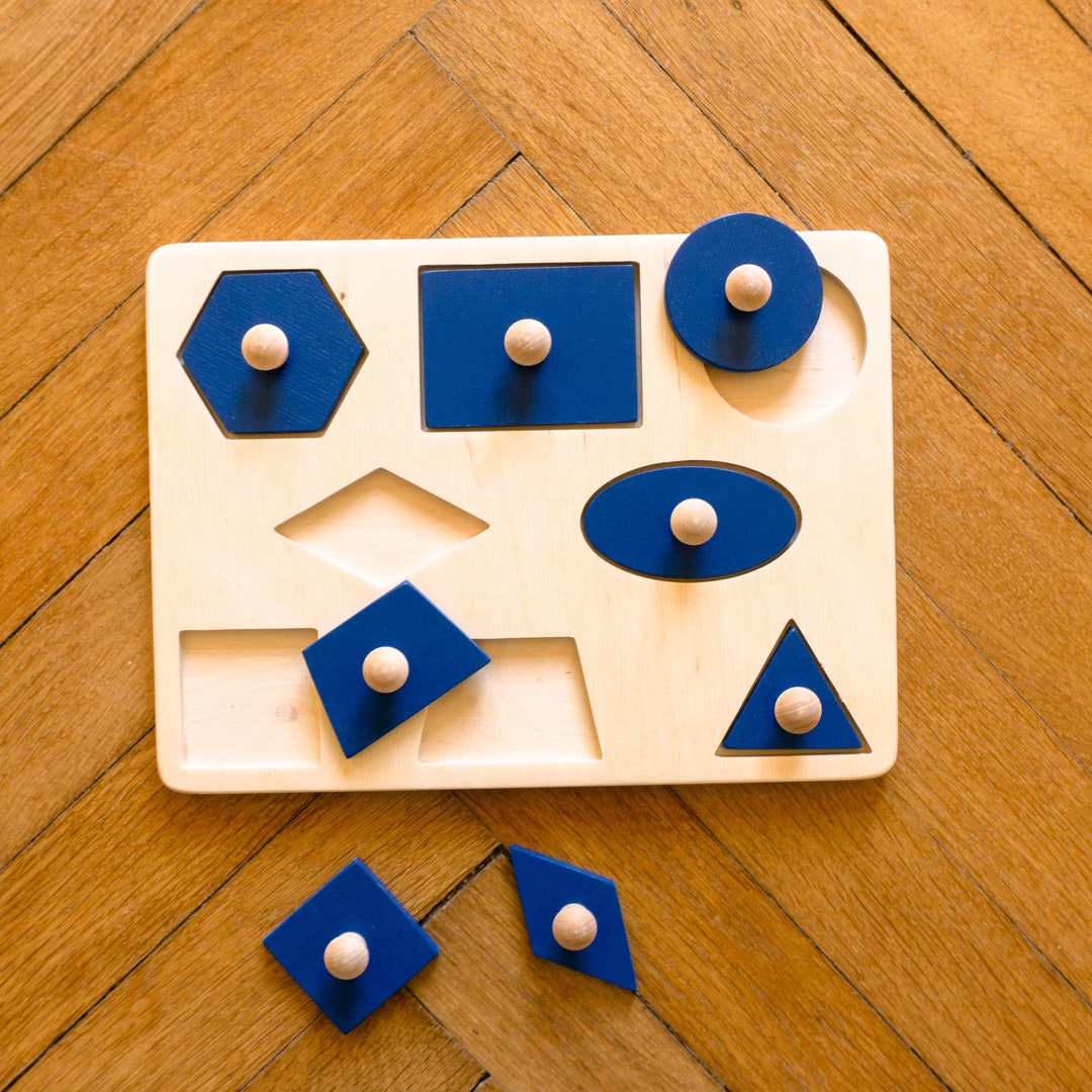 Puzzle Plug In Montessori, Plug-in Puzzle, Sorting Board Montessori, Waldorf - Etsy