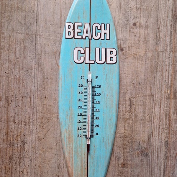 Thermometer Surfbrett " Beach Club "   WO-1699