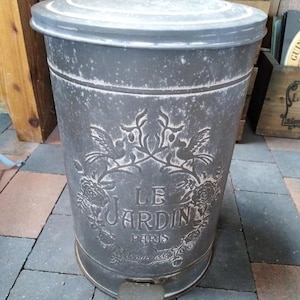Trash can / pedal bin / wastepaper basket LE JARDIN PARIS wo-1186