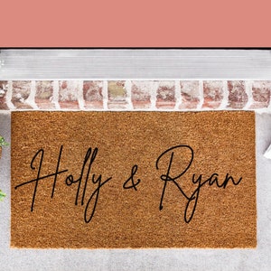 Custom Doormat,  Personalised Doormat, Personalized Doormats With Name, Last Name Mat, Monogram Rug, Housewarming Gift, Family Doormat