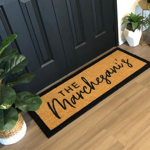 Custom Doormat,  Personalised Doormat, Personalized Doormats With Name, Last Name Mat, Monogram Rug, Housewarming Gift, Family Doormat