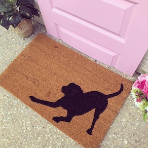 Dog Doormat, Customised Dog Doormat, Dog Decorative Mat, Gift For Dog Lovers, New Home Gift, Funny Welcome Dog Doormat, Dog Owner Gift
