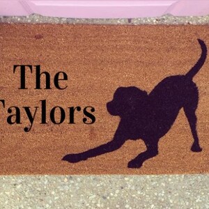 Dog Doormat, Customised Dog Doormat, Dog Decorative Mat, Gift For Dog Lovers, New Home Gift, Funny Welcome Dog Doormat, Dog Owner Gift