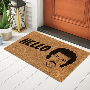 Lionel Doormat, Funny Doormat, Cute Doormat, Mat, Front Door Mat, Stylish Doormat, Housewarming Gift, Is It Me You&#39;re Looking For, Front Mat