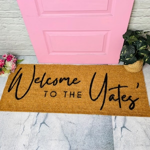 Custom Doormat,  Personalised Doormat, Personalized Doormats With Name, Last Name Mat, Surname Doormat, Housewarming Gift, Family Doormat
