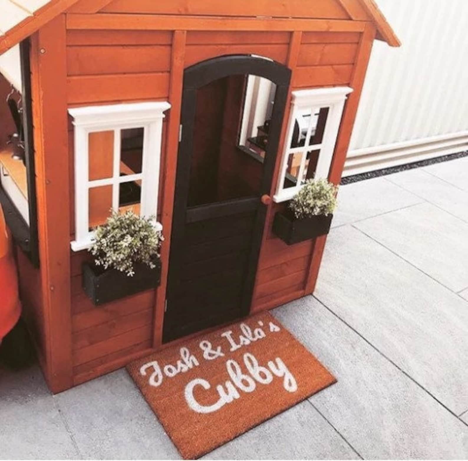 Cubby Doormat, Personalised Cubby House Doormat, Cubby Sign, Kids Cubby ...