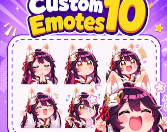 カスタムバンドル Twitch エモート | アニメーション＆静止画 | Discord、Kick、YouTube、Twitch