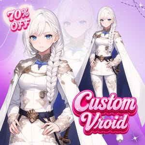 MODELO VROID 3D PERSONALIZADO / Convertir Live2D a Vroid / Modelo VTuber 3D personalizado / VRchat, Avatar 3D / Anime Vroid / Comisión de modelos Vroid