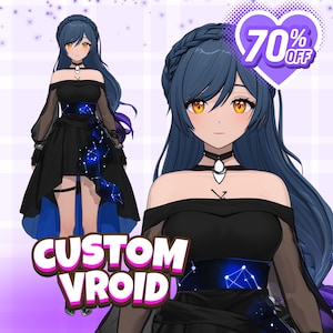 CUSTOM 3D VROID MODEL | Convert Live2D to Vroid | Custom 3D VTuber model | VRchat, 3D Avatar | Anime Vroid | Vroid Model Commission