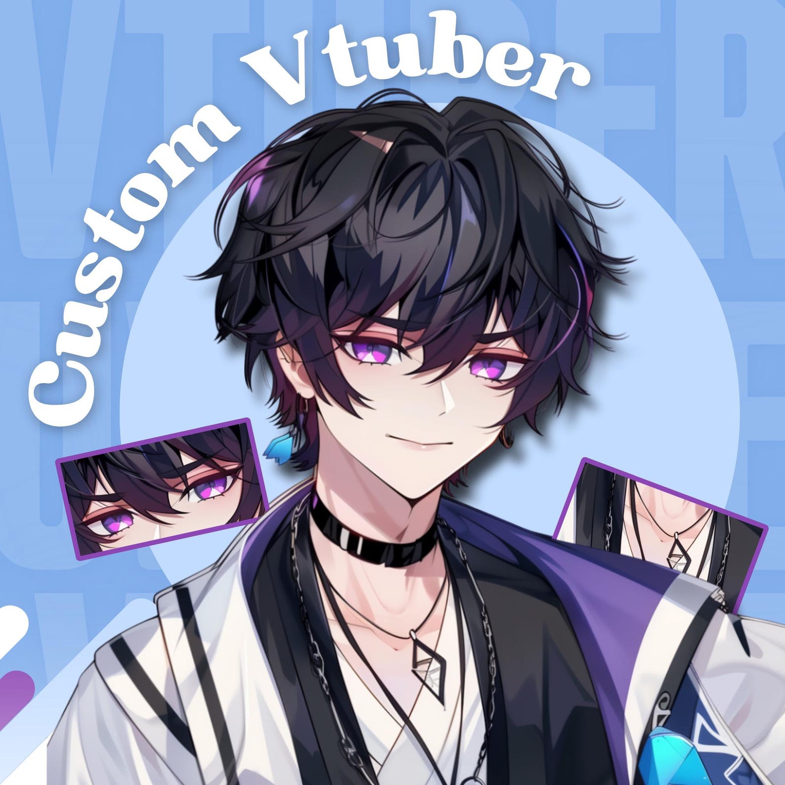 Custom 3D Vtuber Avatar: Anime Style Vroid Model Commission - Etsy