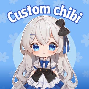 Custom Chibi Character Illustration: Anime Style Portrait