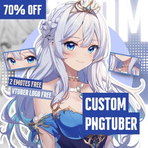 CUSTOM PNGTuber Avatar | Custom Anime Streaming Model | PNGTuber Commission | PNGTuber Art | VTuber PNG Avatar | PNGTuber Model