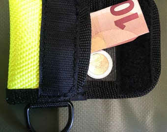 Fire hose, fire department, hose, wallet, purse, upcycling, fire department gift