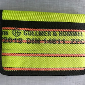 Feuerwehrschlauch,Einsatzjacke,Feuerwehr,Klapppmappe,DIN A 5 , Upcycling
