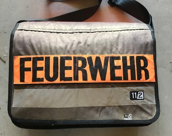 Massengerbag,Feuerwehr,Feuerwehrschlauch, Einsatzjacke,Rettungsdienst