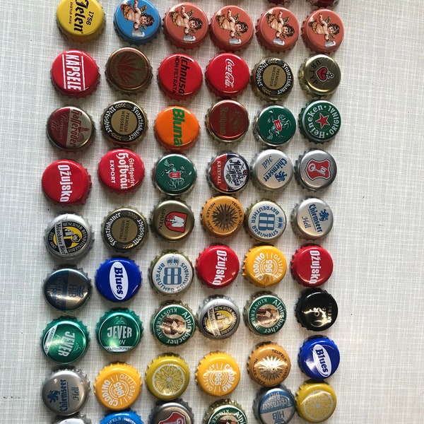 Capsules couronne, capsules de bière, sous-bocks à bière, capsules de bouteilles