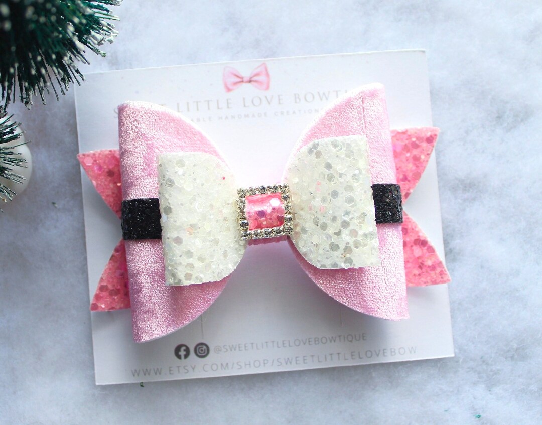 Pcnella Xmas Bow Hairclip Black