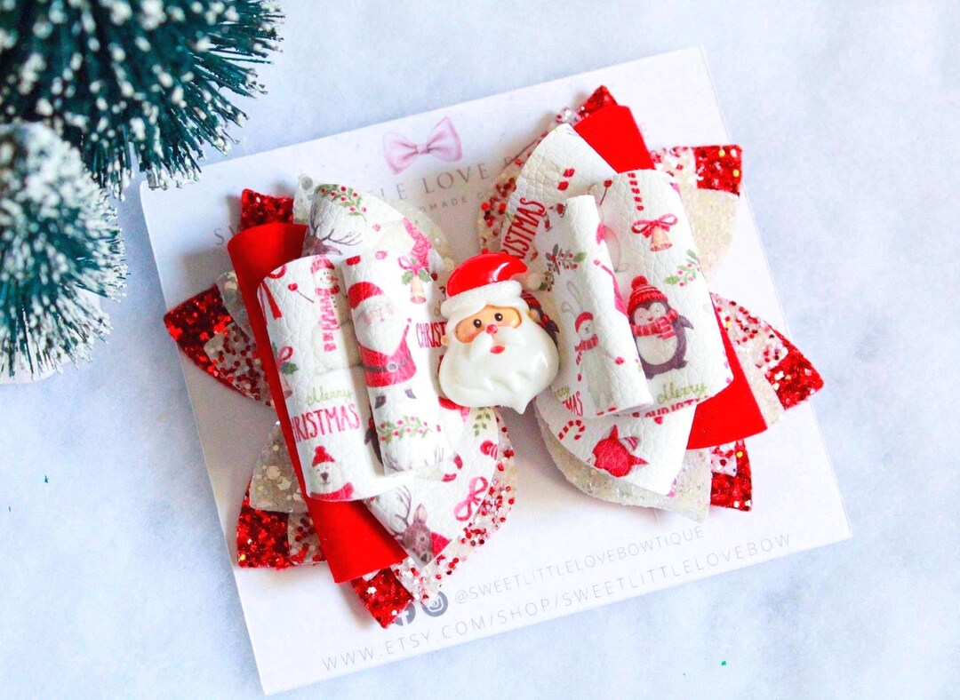 Produktbild von 2 Stück Weihnachts-Haarspangen, Seitliche Clips, Haar-Accessoire Für