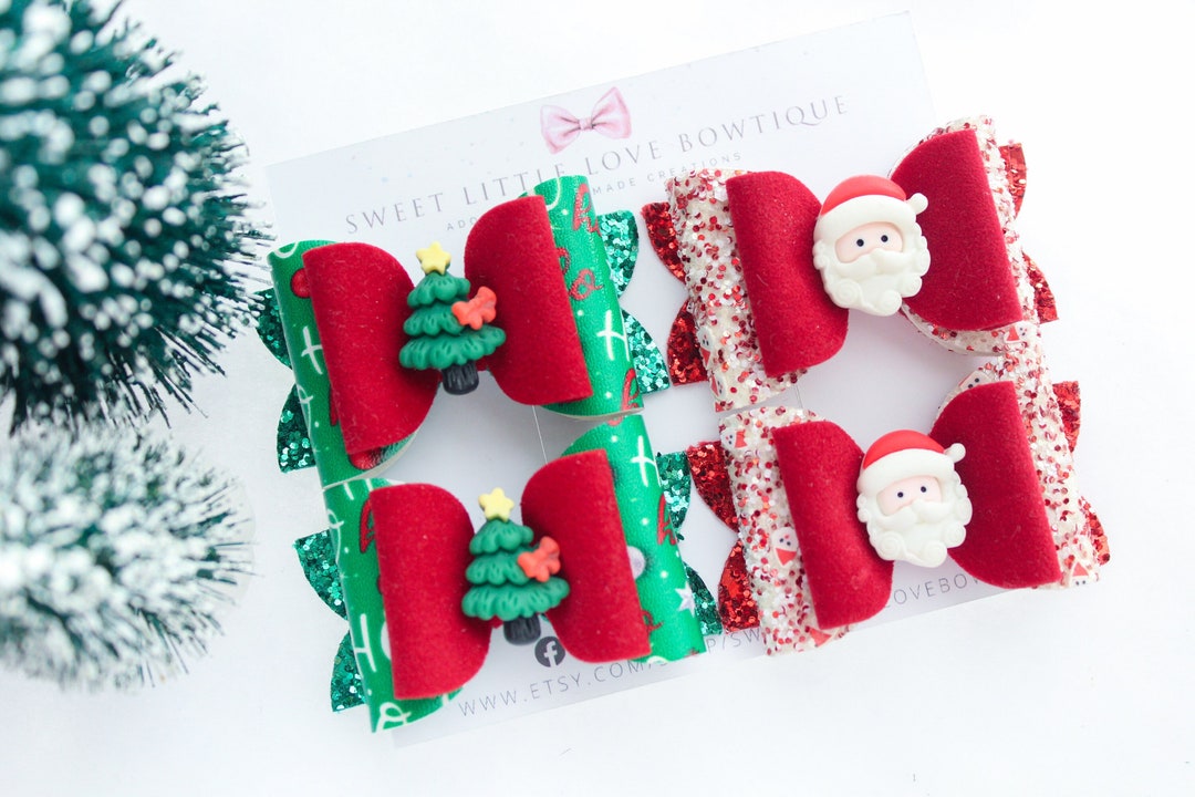 Pcnella Xmas Bow Hairclip Black main image 1