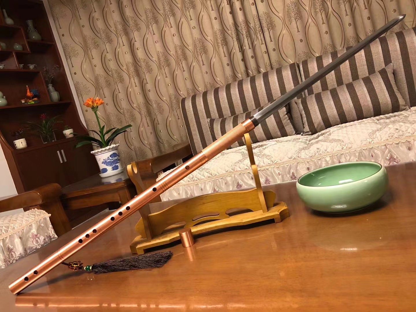 Handmade Flute Swords Samurai Swords Chinese Swords.purple Etsy