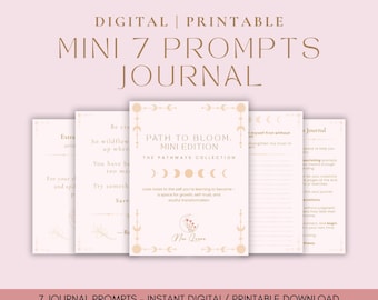 Mini Guided Healing Journal: 7 Prompts for Self-Discovery (Digital Download)