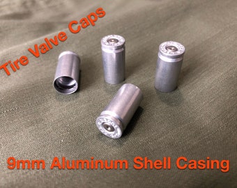 Tapas de válvula con carcasa de aluminio Alx4 de 9 mm, válvula de neumático para automóvil/camión, tapas de vástago y junta tórica (4 tapas)