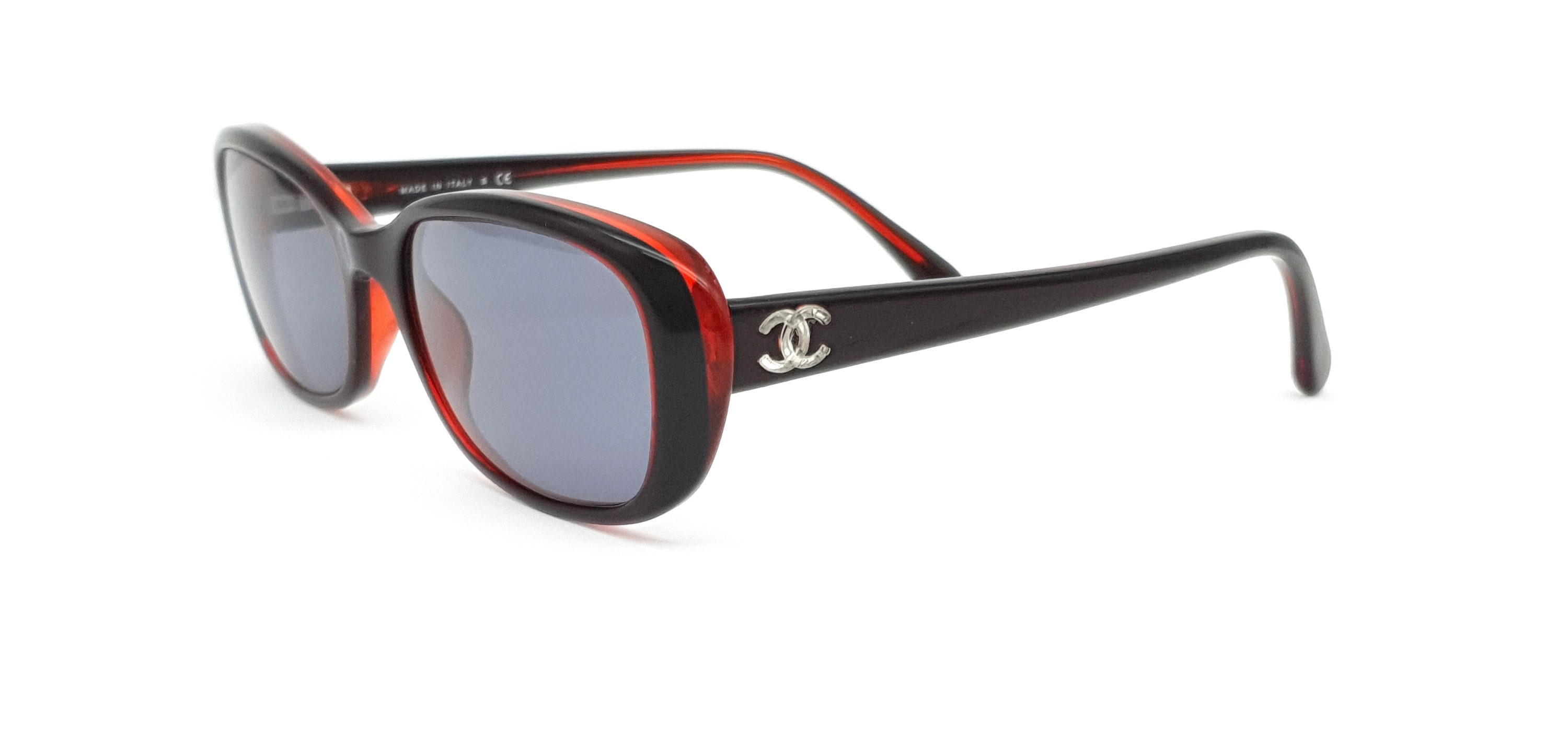 Chanel 3187 Sunglasses Retro Vintage Red Brown New Lenses 