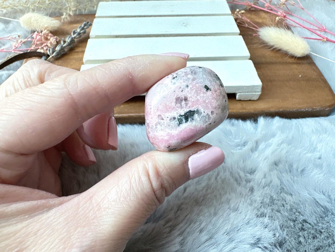 Peruvian Pink Rhodonite Tumble - Etsy