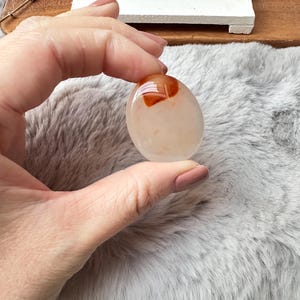 Beautiful Mini Carnelian Flat Stone