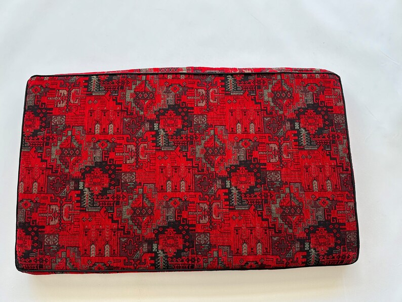 Funda de cojín para banco, con estampado kilim, a medida, étnica, para asiento, para interior (solo funda) imagen 4