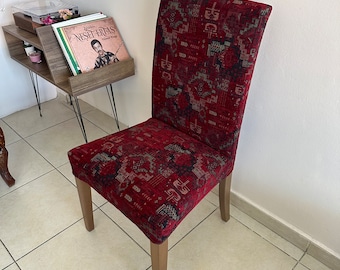 Copertura per sedia Henriksdal, tessuto a motivi Kilim, copertura sostitutiva Henriksdal, copertura Henriksdal, copertura sostitutiva per Henriksdal